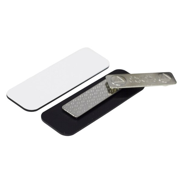 Magnetic name tag plates